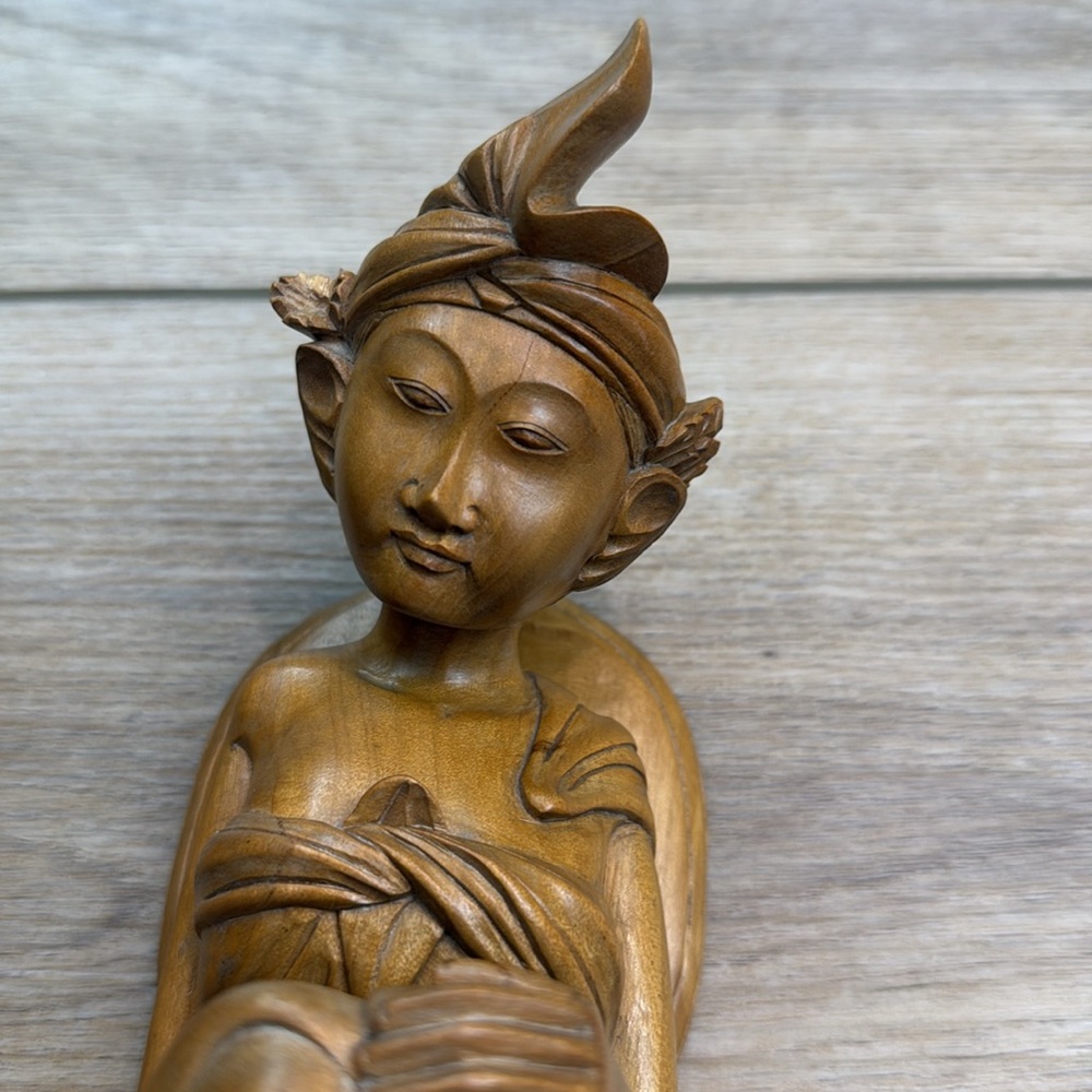 Vintage Hand Carved Balinese Bookends - Picture 3 of 14